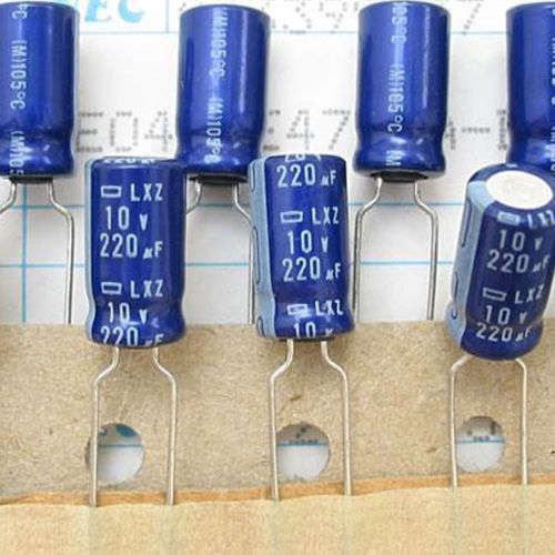 1lot/10PCS NCC/Nippon LXZ 10V 220uF 105c aluminum Electrolytic capacitor