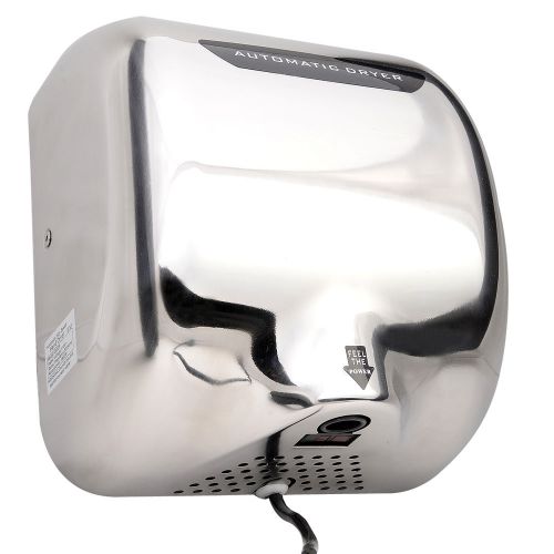 NB  2PC 1800 Watts High Speed Automatic Stainless Steel Hand Dryer