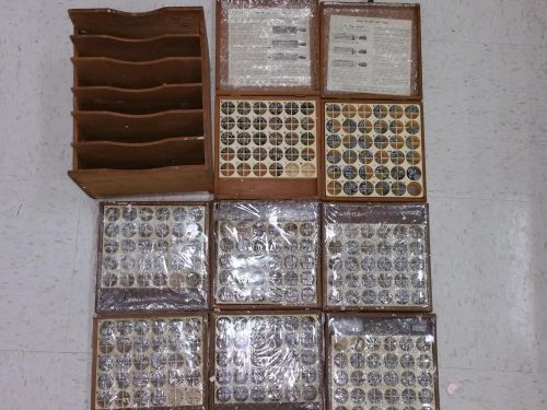 KINGSLEY MACHINE STAMPS  HEATED FOIL 8 STAMPING MACHINE FONTS FOILS and box