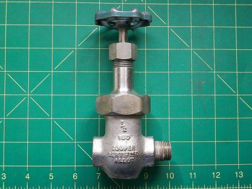 Brass cooper gate shut off valve 1/2&#034; npt threaded pipe 150 psi for sale