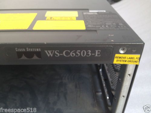 Cisco WS-C6503-E Chassis with 2x pwr-950-dc ,1x wx-c6503-E FAN have been tested