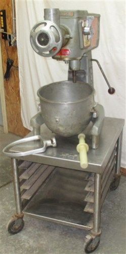 B-20 Blakeslee Commercial Mixer Attachment Grinder Bowl 20 Quart Stainless Table