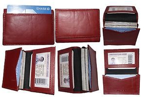 Lot of 6 New Leather Business card, Credit Card Holder; Fifty Card Case, ID nwt