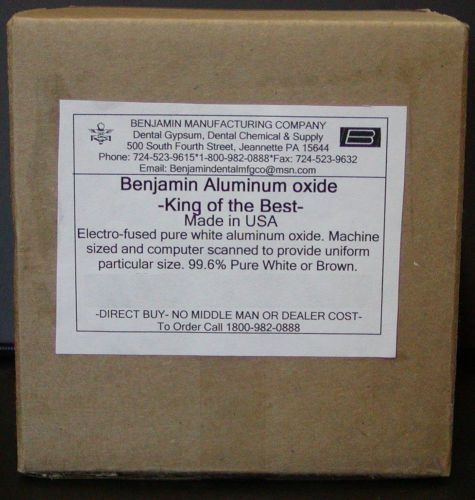 15 lbs -  dental aluminum oxide white $28.97!  --free shipping &amp; delivery for sale