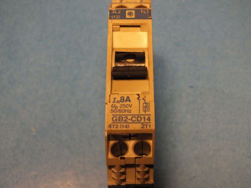 TELEMECANIQUE, GB2-CD14  In-8A, Circuit breaker, Used