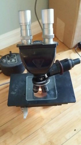 Vintage Bausch &amp; Lomb Reflected and Transmitted Light Microscope and Transformer