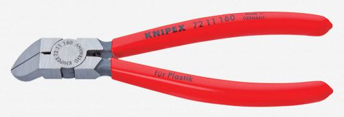 Knipex 72-11-160 6.3&#034; diagonal cutters for plastics 45 degree angled - plastic g for sale