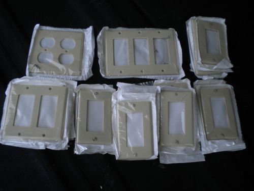 (26) Leviton Light Switch &amp; Receptacle Covers Duplex Receptacle Wallplate