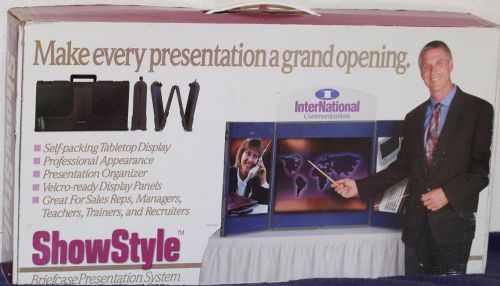Showstyle Briefcase Presentation Tabletop Trade Show Self Packing Display Boxed