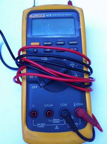 FLUKE 87V TRUE RMS INDUSTRIAL MULTIMETER/ USED/Acceptable CONDITION