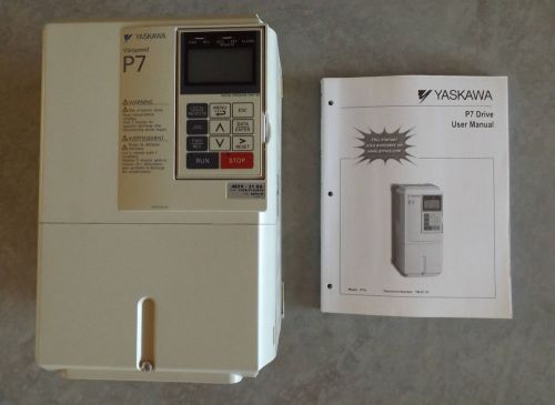 Yaskawa p7 cimr-p7u49p0 variable frequency drive 16kva, 3-phase, 480v, 21a for sale