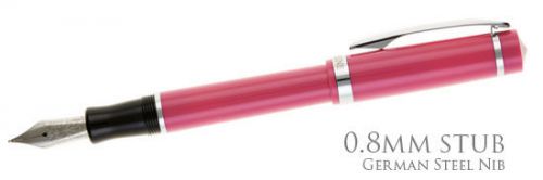 Nemosine Singularity 0.8mm Calligraphy German Nib Fountain Pen, Pink (NEM-SIN...