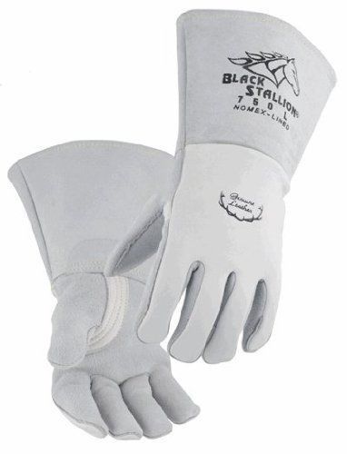 Revco Black Stallion 750 Premium Grain Elkskin Stick Welding Gloves, Large
