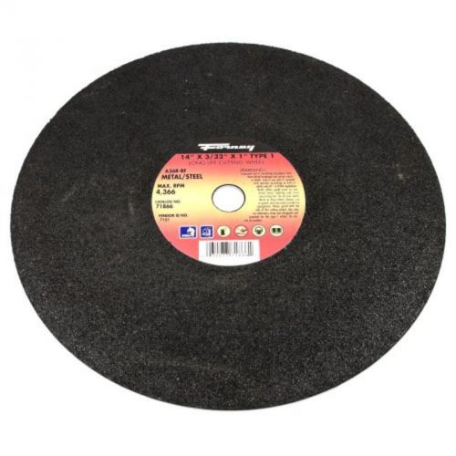 14&#034;-by-3/32&#034; chop saw blade with 1&#034; arbor, metal type 1, a36r-bf forney 71866 for sale