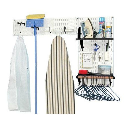 Wall Control 10-LAU-200 WB Laundry Room Organizer Wall Mounted Storage and Kit