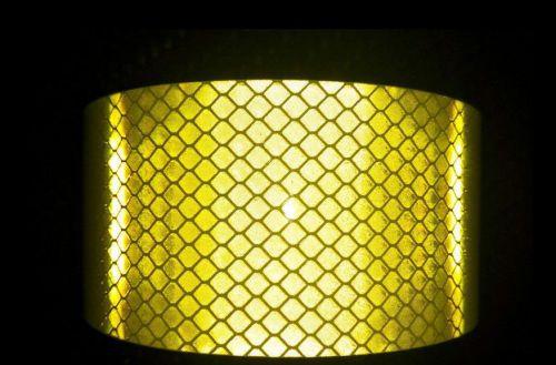 New 1pcs  2&#034;X10&#039; Fluorescence Yellow Reflective Safety Warning Conspicuity Tape