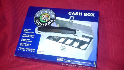 Space Solutions Cash Box Metal with Keys