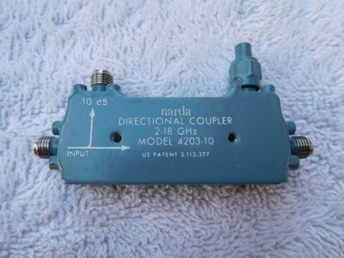 Narda Model 4203-10 10 dB Directional Coupler, 2-18 GHz; SMA (f)