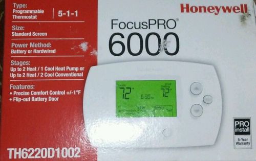 Honeywell digital programmable thermostat heat pump or conventional