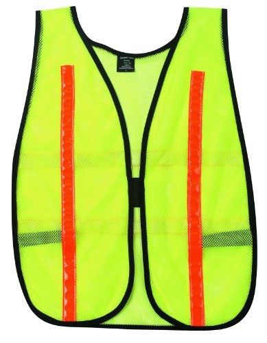 MCR Safety V200FS Polyester Mesh General Purpose Safety Vest with 1-Inch
