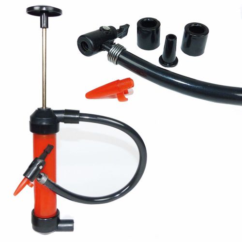 Red manual car siphon pump oil extractor gas liquid water transfer tool new for sale