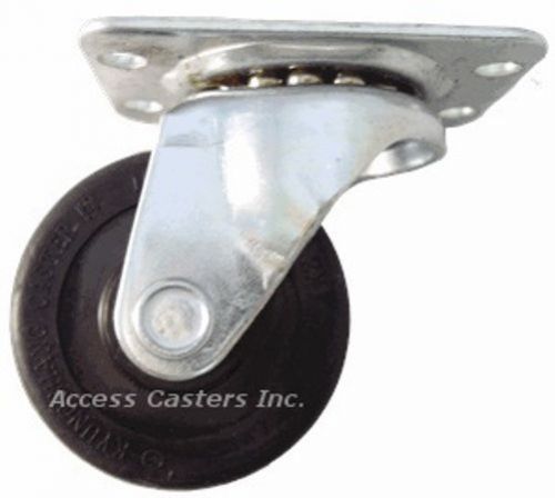 35prmrs3 3-1/2&#034; swivel caster for rubbermaid® tilt trucks, hard rubber wheel for sale