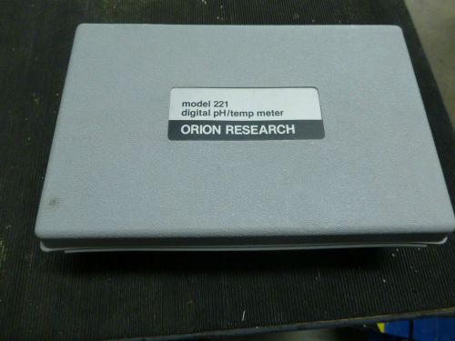 Orion Research Model 221 Digital PH Temperature Meter