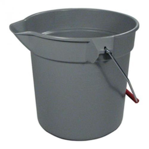 Brute Hdpe Heavy-Duty Bucket, 10-Quart, Gray Rubbermaid Mop Buckets and Wringers