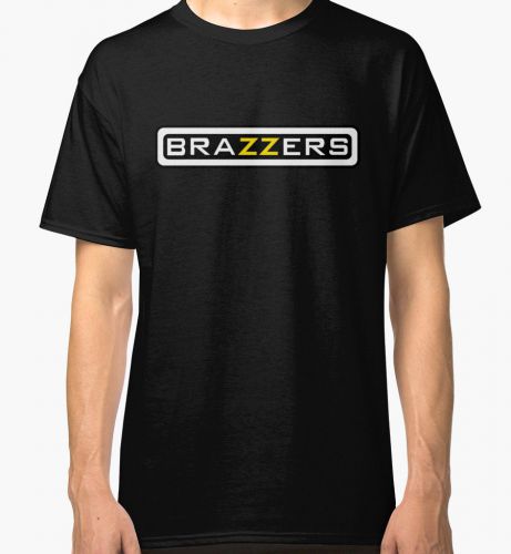 New Brazzers Logo Men&#039;s Black Tees T-shirts Clothing