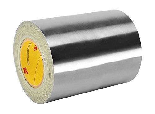 TapeCase 3380 8&#034; x 60yd Silver Aluminum Foil 3M Tape, -30 to 260 degrees F,
