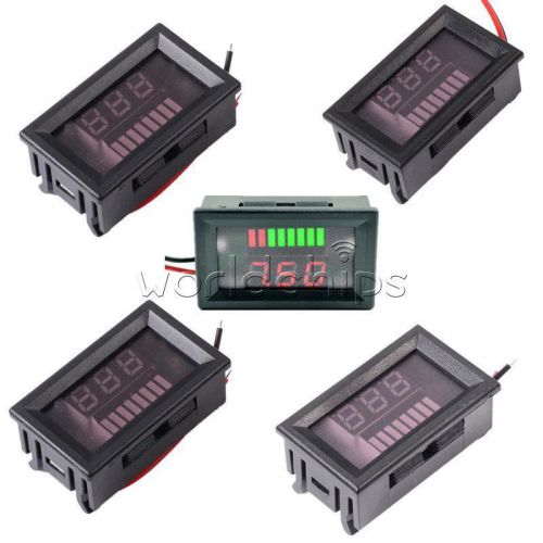New 6/12v/24v/36v/48v charge level indicator voltmeter lithium/lead-acid battery for sale