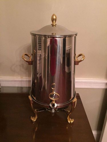 ONEIDA OUVERTURE 5 GALLON COFFE URN - Brass/Stainless - New In Box