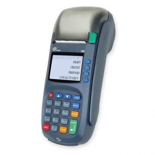 Pax s80 v3 192mb dial/ethernet terminal/printer/pin pad/emv/nfc, new for sale
