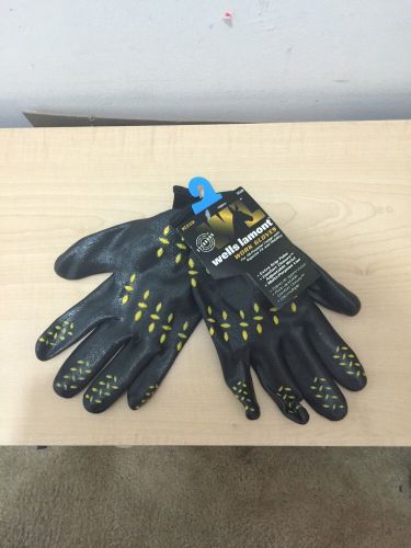Wells Lamont 556M Work Gloves. Size M All Purpose Extra Grip 100% Polyester NEW!