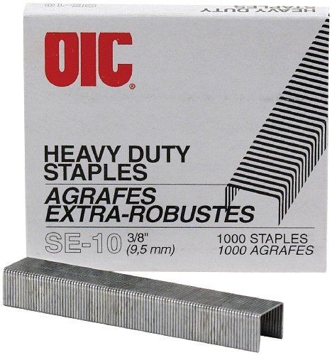 Officemate 0.375-Inch Heavy Duty Staples, 100 per strip, 60 Sheet Cpacity, Box