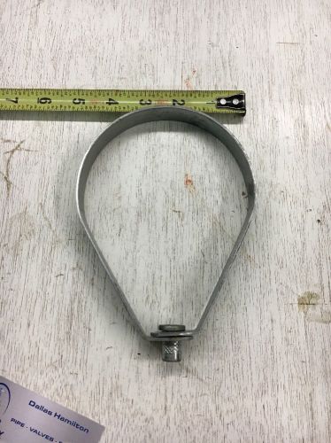 New - (10pcs) 4&#034; phd 141 galvanized pipe hanger x 3/8&#034; rod. for sale