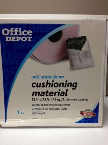 Office depot anti static foam cushioning packing material 12in x 75ft perforated for sale