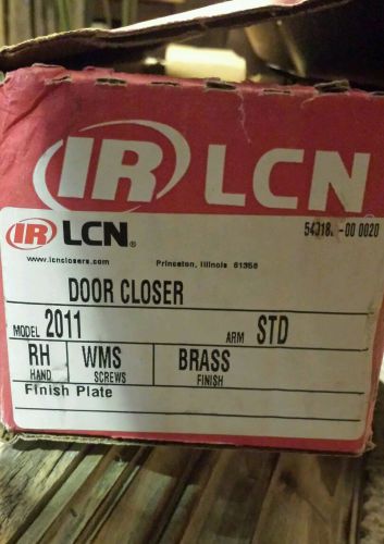 IR lnc 2011 RH Brass door closer