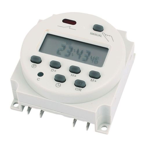 Uxcell® digital lcd weekly programmable timer dc/ac 12v time relay switch for sale