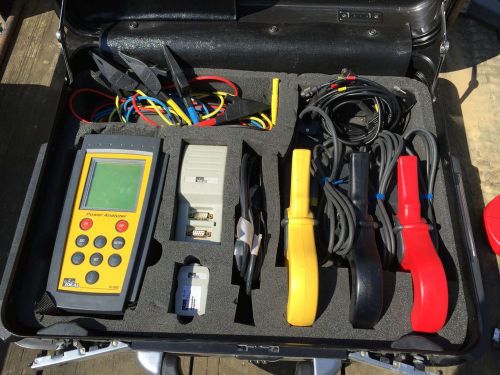 IDEAL 61-805 POWER ANALYZER multi meter w/ (3)CPR-1000 &amp; ALLIGATORs AND MORE
