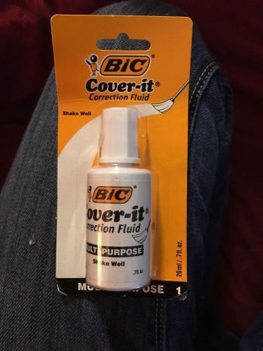 BIC 20ml / 0.7 fl. oz. Wite-Out Cover It Correction Fluid white out