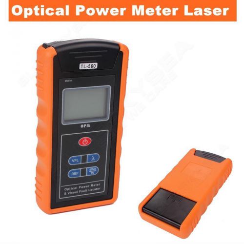 All-in-One Optical Power Fiber Meter &amp; 10mW Visual Fault Locator TL-560 Orange