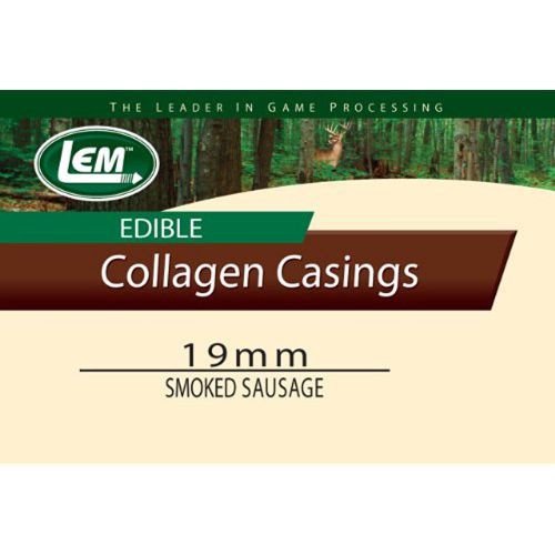 19mm, smoked mahogany edible collagen casing for sale