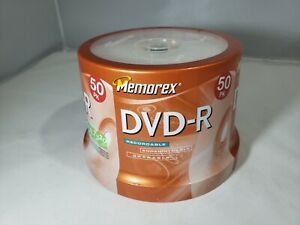 Memorex DVD-R 50 Pack Spindle 16x 4.7GB 120 Min Video 329155 NEW SEALED