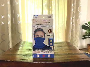Copper Fit Guardwell Face Protector Youth Size (Washable / Anit-Odor) Blue
