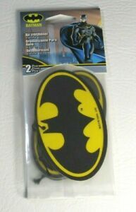 Plasticolor Batman Logo Car Air Freshener Vanilla DC Comics - 2 Pack