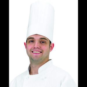 CHEF REVIVAL DCH100 Disposable Euro Chef Hat - White