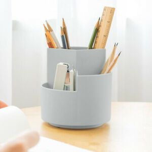 Make Up Brush Storage Pencils Holder Desktop Organizer Grey