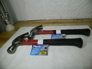 Set Of Two- Plumb 20 oz. 13&#034; Premium Ripping Claw Hammer Pro Series 11400