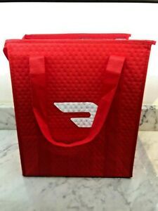 DoorDash Food Delivery Insulated Red Thermal Tote Hot Bag Reusable Courier Gear